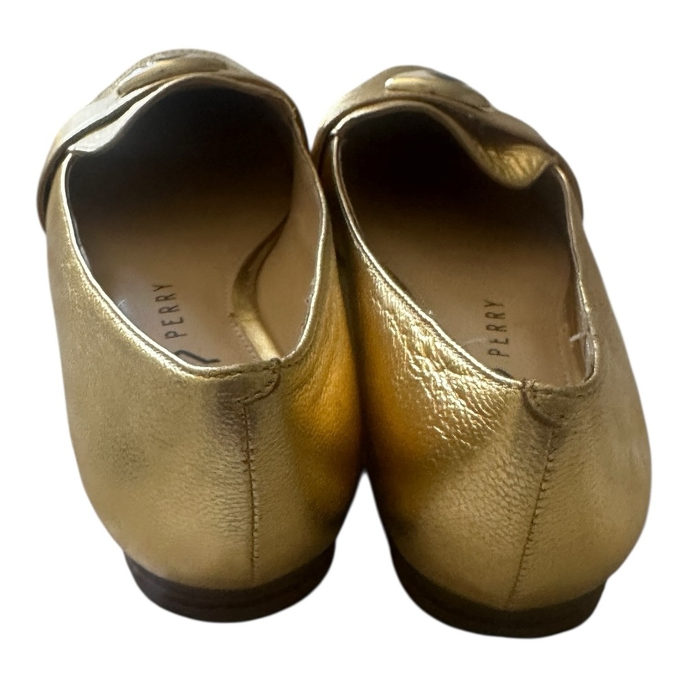 Katy Perry Collections Gold Metallic Eye Loafers - Picture 4 of 5